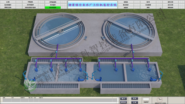 塘蓬鎮(zhèn)自來水廠上位機系統(tǒng)1
